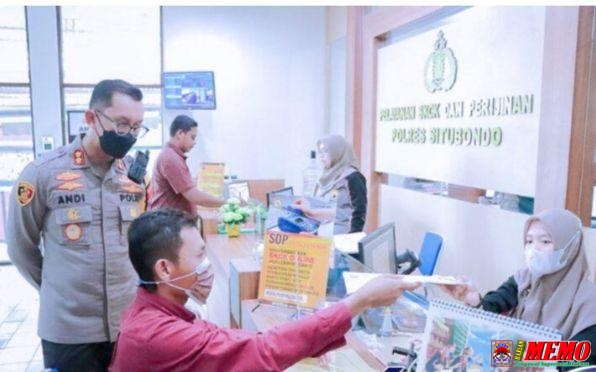 Kapolres Situbondo AKBP Andi Sinjaya Sidak Pelayanan Publik