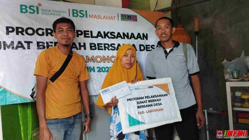 Lazuq Salurkan Modal Usaha untuk Pedagang Alpindo Lamongan
