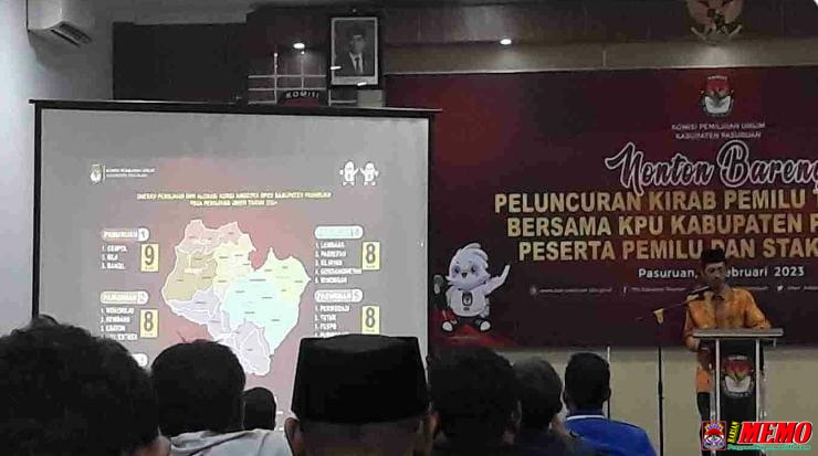 KPU Kabupaten Pasuruan Gelar Nonton Bareng Kirap Pemilu 2024