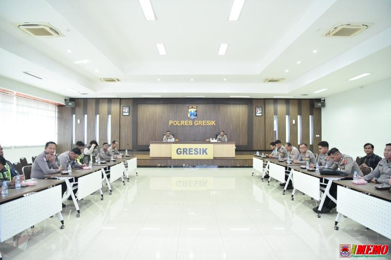 Persiapan Operasi Lilin, Polres Gresik Gelar Lat Pra Ops untuk Kesiapan Personel