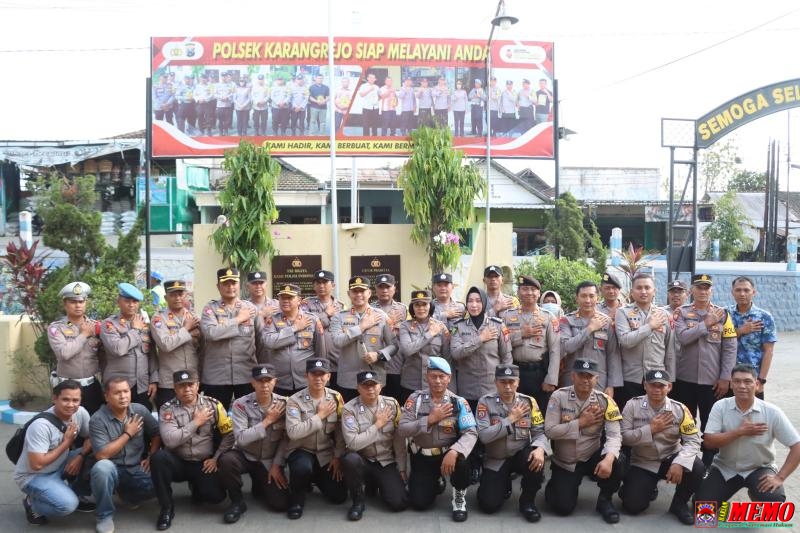 Kungker ke Polsek Karangrejo, Kapolres Tulungagung Apresiasi Kinerja Kapolsek