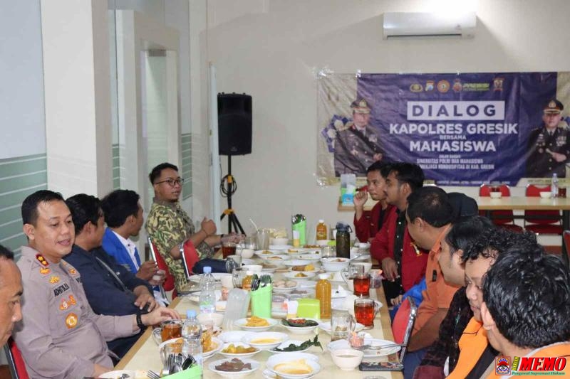 Kapolres Gresik Duduk Bareng Ormek, BEM, dan Organisasi Mahasiswa