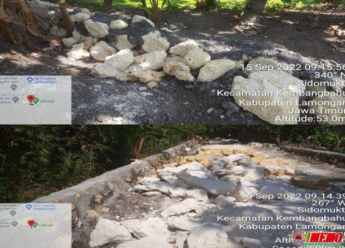 Demi Raup Keuntungan Lebih, Material Proyek TPT Jasmas Desa Sidomukti Dioplos Layaknya Arak