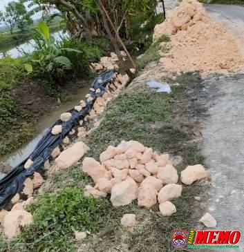 Proyek Tembok Penahan Tanah di Desa Wangunrejo Diduga Jadi Ajang Bancakan