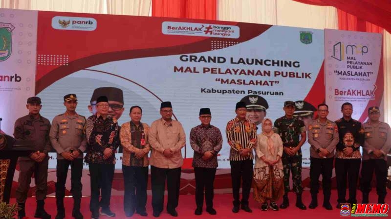Kapolres Pasuruan Hadiri Grand Launching Mal Pelayanan Publik "Maslahat" Kabupaten Pasuruan