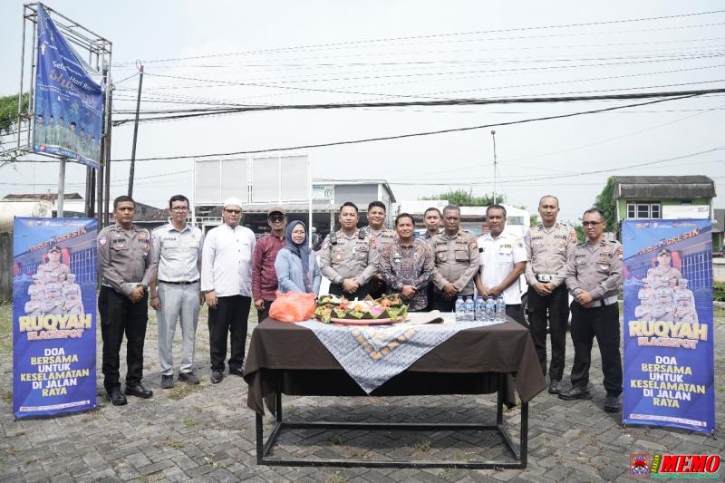 Satlantas Polres Gresik Gelar Doa Bersama untuk Menekan Angka Kecelakaan Lalu Lintas