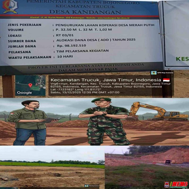 Terkait Skandal Tanah Urug KDMP Kandangan, Kades Pagerwesi Seret Nama Ndanramil.!!!