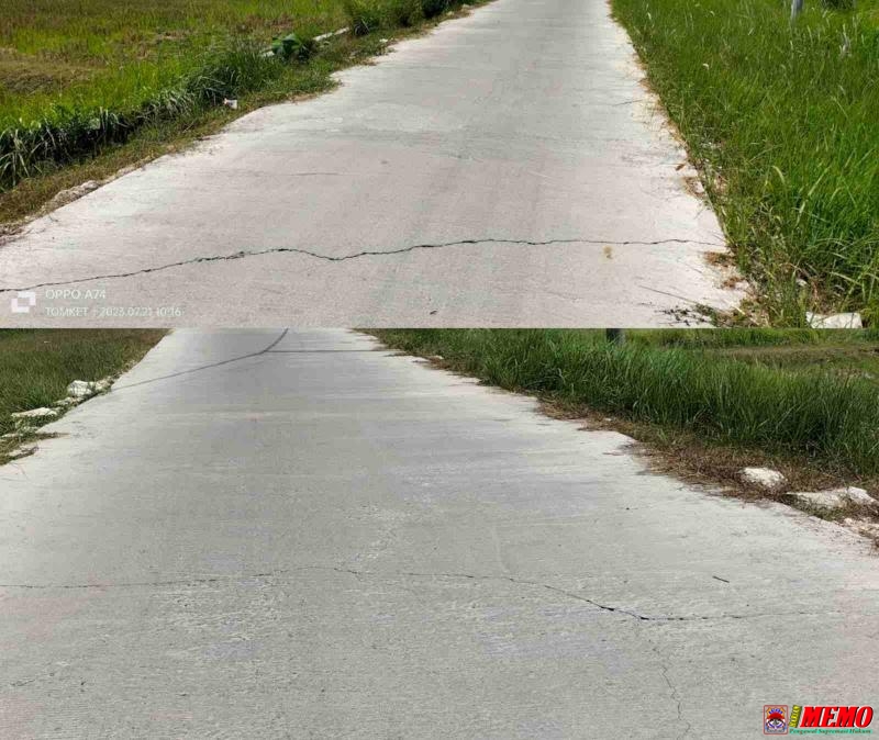 Proyek Desa Gedangan Baru Beberapa Bulan Dikerjakan Sudah Banyak yang Pecah
