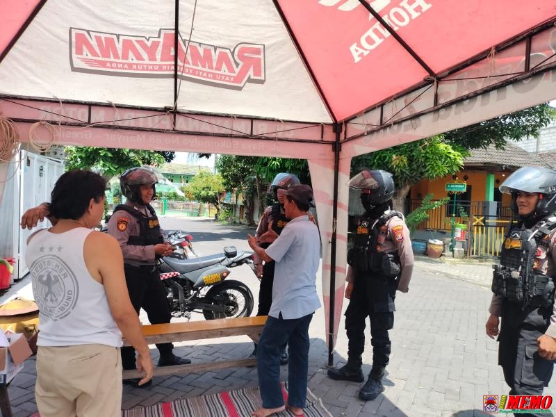 Beri Rasa Aman, Tim Raimas Kalam Munyeng Polres Gresik Patroli Masif Selama libur Idul Fitri 1446 H