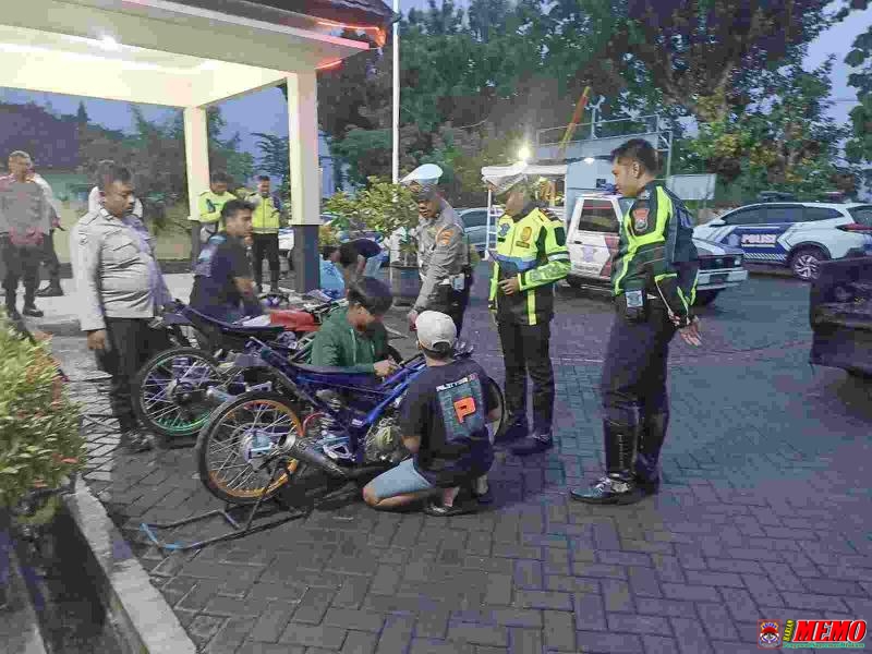 Polres Magetan Amankan Ranmor Modifikasi Berikut Jokinya