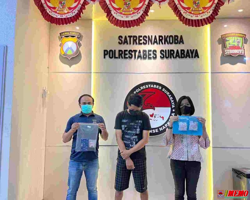 Polrestabes Surabaya Gagalkan Peredaran 83,22 Gram Sabu-Sabu