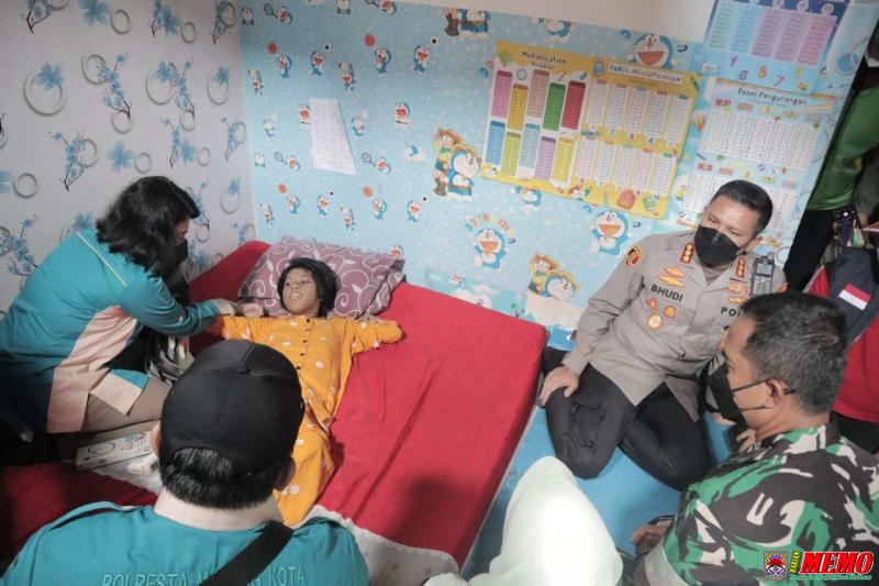 Jelang Hari Disabilitas Internasional Polresta Malang Kota Gelar Bakti Kesehatan untuk Disabilitas