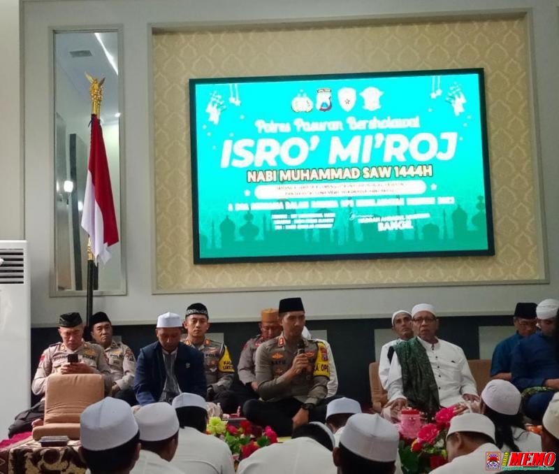 Kepolisian Resort Pasuruan Bersholawat dalam Rangka Isro Miraj dan Doa bersama