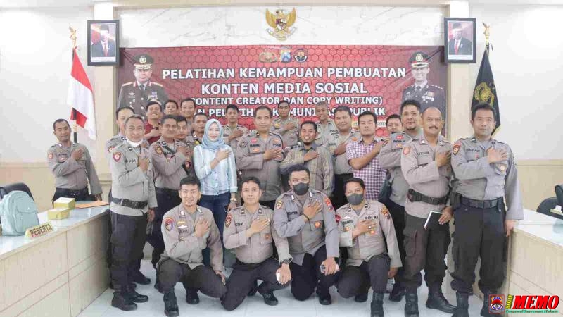 Polres Pasuruan Gelar Pelatihan Pembuatan Konten Media Sosial dan Pelatihan Komunikasi Publik