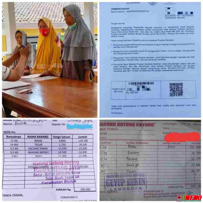 Penyaluran BPNT Kabupaten Lamongan Diduga Jadi Ajang Cari Keuntungan Bersama