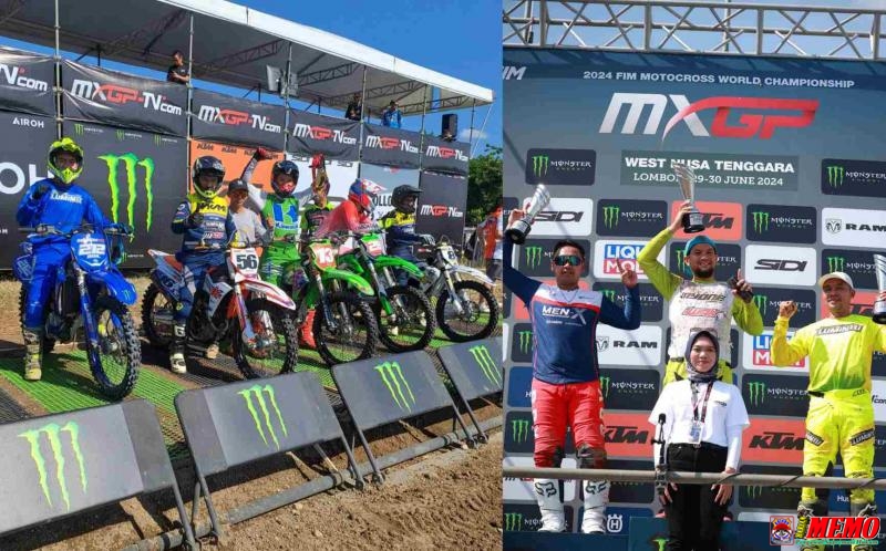Irul Asal Sidoarjo Sabet Juara 3 Kelas Eksekutif Open MXGP di Sirkuit Selaparang Mataram