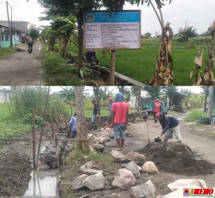 Proyek TPT di Desa Gempolkurung Diduga Menyimpang dari Bestek 