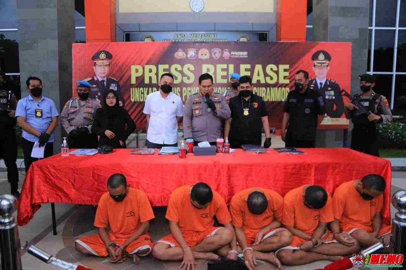Polres Gresik Amankan Lima Pesilat Diduga Penganiaya Penjual Nanas Hingga Tewas
