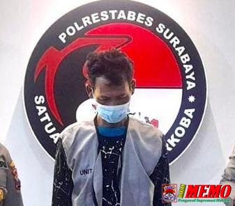 Petugas Kepolisian Kota Besar Surabaya Amankan Pekerja Bengkel yang Diduga Edarkan Sabu