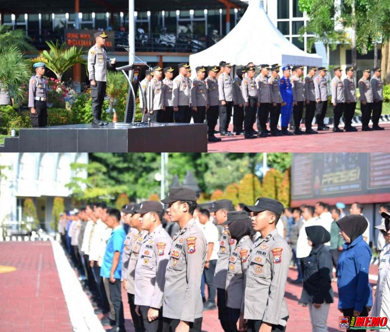 Pimpin Apel Pagi, Kapolres Gresik Tekankan Pengayoman dan Pelayanan Prima kepada Masyarakat