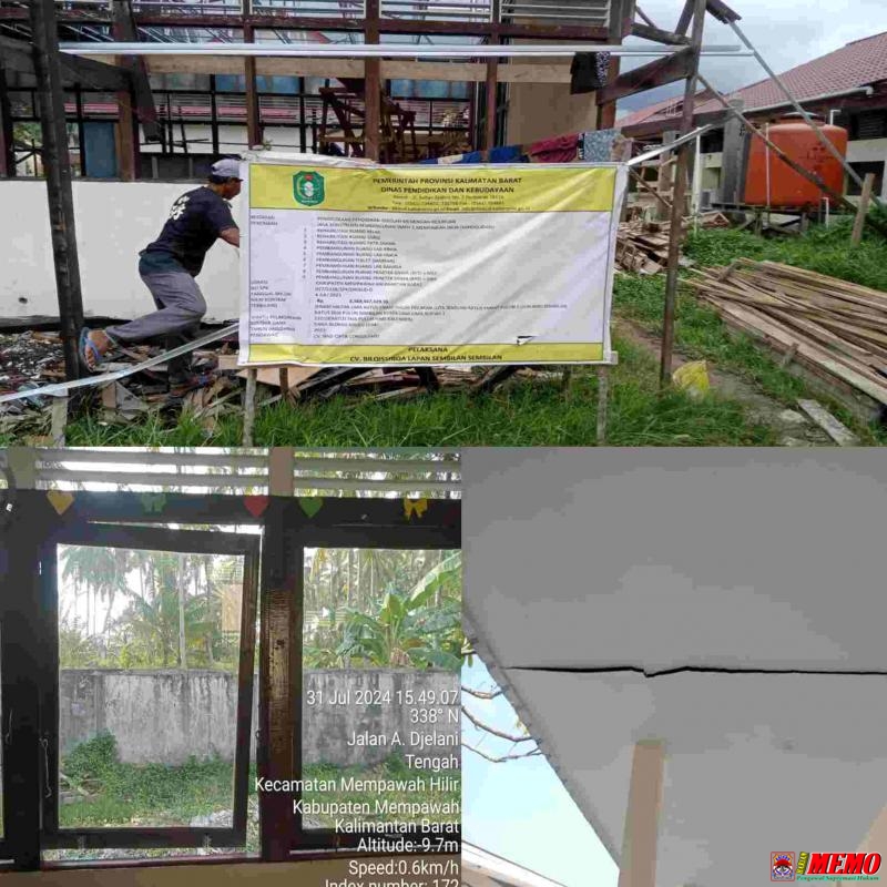 Diduga Jadi Ajang Korupsi, Proyek Rehabilitasi SMKN 01 Jadi Sorotan