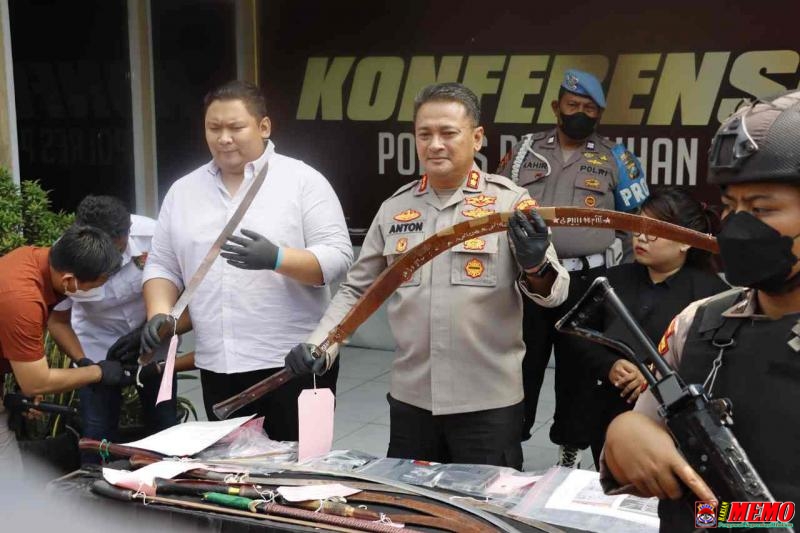 Polres Tanjung Perak Ringkus 7 Anggota Gangster Terduga Pembacok Security