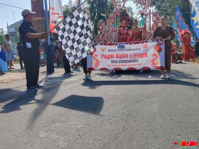 Karnaval TK/SD/MI Meriahkan HUT RI ke-80 di Kecamatan Mantup
