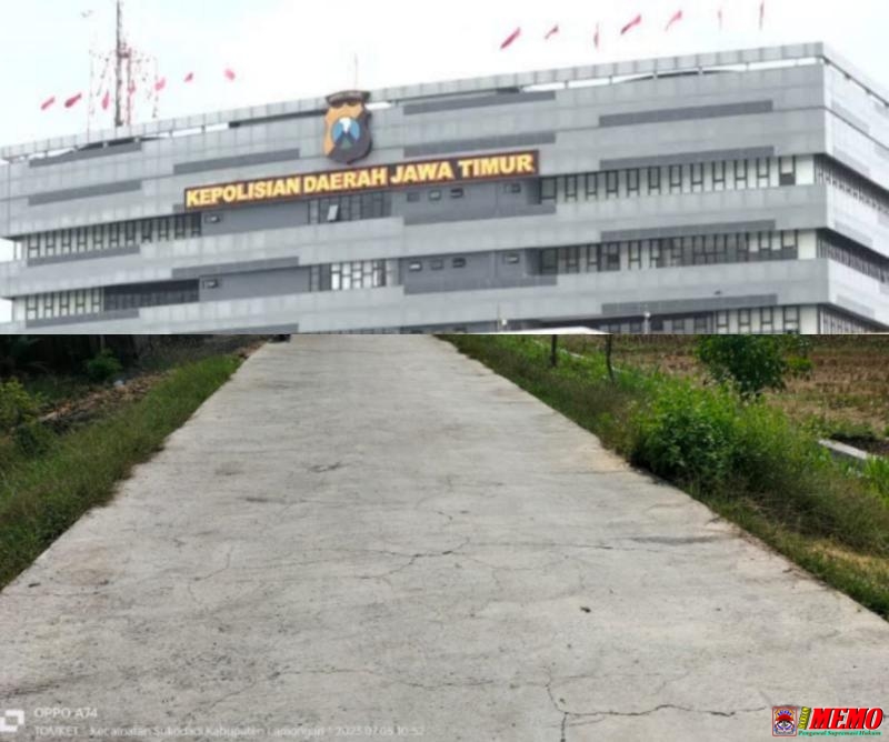 Polda Jatim Bakal Turun Lapangan Terkait Rawanya Mutu Proyek Jalan Baturono