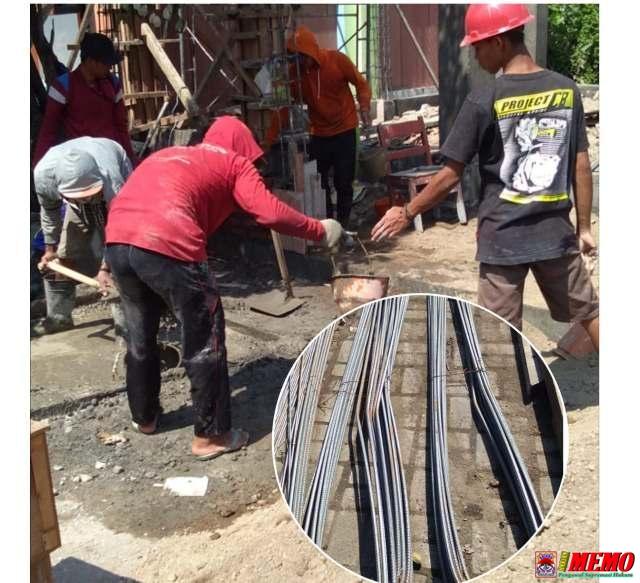 Proyek Pembangunan Rehab SDN Sidokare 3 Sidoarjo Salahi Bestek?