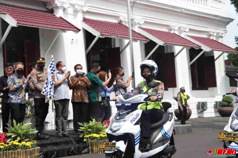 Polrestabes Surabaya Dapat Bantuan 20 Unit Motor Listrik Dari Masyarakat