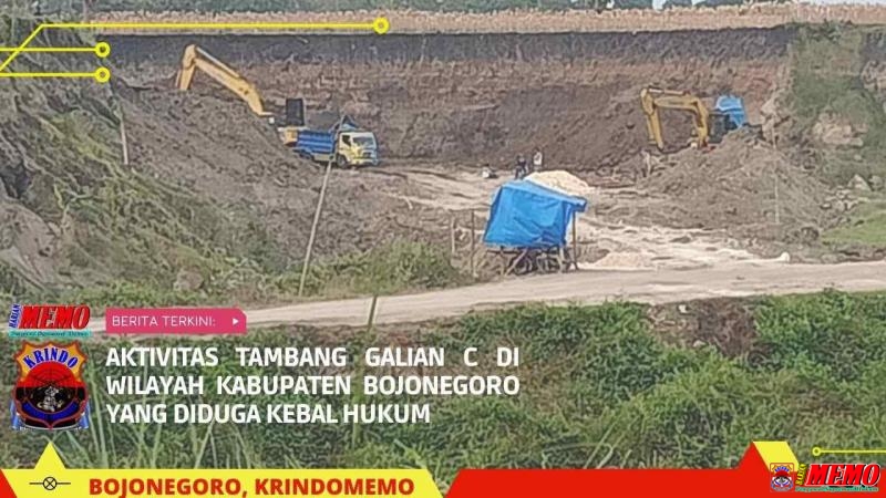 Aktivitas Tambang Galian C Ilegal di Desa Sumengko-Bojonegoro Diduga Kebal Hukum