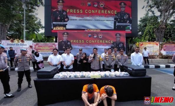 Dua Tersangka Budak Sabu 24 Kg di Surabaya Meratapi Nasib
