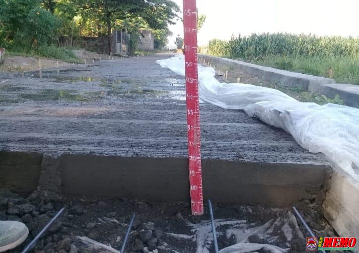 LSM LP-3 Sapu Jagad Jombang Persoalkan Bangunan Jalan Rabat Beton Desa Tejo