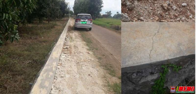 Proyek TPT Desa Sukodono Seumur Jagung Banyak yang Putus, Kades Agam Hindari Konfirmasi Wartawan