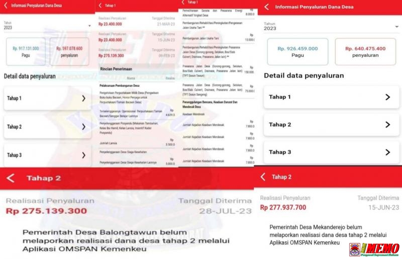 Laporan Realisasi DD di Omspan Amburadul, Kadin PMD Lamongan dan Kades Saling Tuding