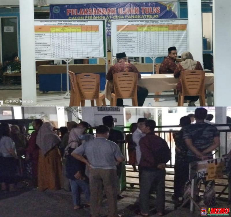 Diduga Sarat Kecurangan Peserta Ujian Sekdes Pangkatrejo Mogok Tanda Tangan