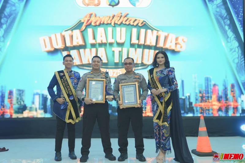 Satlantas Polres Gresik Ukir Prestasi di Ajang Lomba Kampung Tertib Lalu Lintas