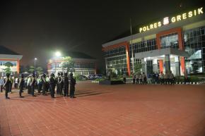 Kepolisian Resort Gresik Terjunkan Puluhan Personel Gelar Patroli Berskala Besar