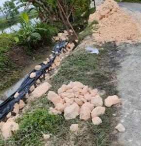 Proyek Tembok Penahan Tanah di Desa Wangunrejo Diduga Jadi Ajang Bancakan