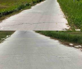 Proyek Desa Gedangan Baru Beberapa Bulan Dikerjakan Sudah Banyak yang Pecah