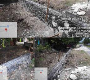 Proyek Jasmas Pembangunan TPT Desa Wajik Diduga Tidak Sesuai RAB