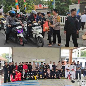 Gresik Guyub Rukun, Polsek Cerme Bagikan Takjil dan Gelar Buka Bersama Perguruan Silat