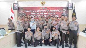 Polres Pasuruan Gelar Pelatihan Pembuatan Konten Media Sosial dan Pelatihan Komunikasi Publik
