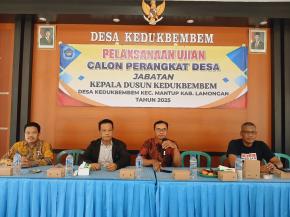 Ujian Seleksi Kasun Kedukbembem Berlangsung Sukses, Ratna Puji Rahayu Terpilih