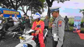 Polres Kediri Kota Sosialisasi dan Tes Riding Bersama IPSI Kota Kediri