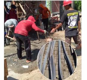 Proyek Pembangunan Rehab SDN Sidokare 3 Sidoarjo Salahi Bestek?