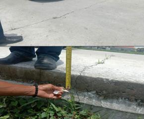 Proyek Bangunan Jalan Rabat Beton Desa Pejangganan Diduga Tidak Sesuai RAB dan Banyak yang Pecah