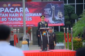 Kenang Jasa Pahlawan, Polres dan Pemkab Gresik Gelar Upacara Khidmat di Dua Lokasi Utama