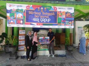 Berbagi Bahagia Bersama, BRI Berikan Santunan Anak Yatim Piatu