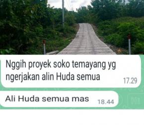 Pembangunan Jalan Beton Precast di Temayang Terindikasi KKN Oknum Anggota DPRD Bojonegoro
